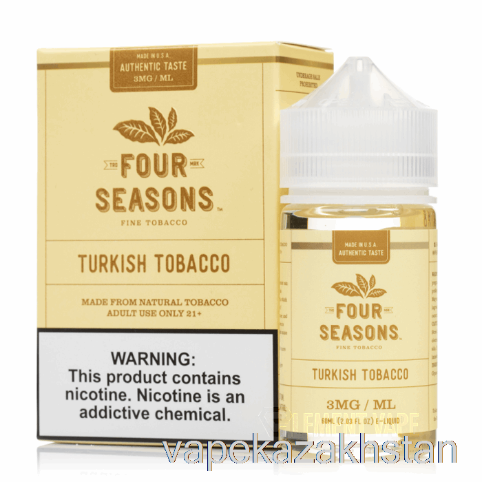 Vape Disposable Turkish Tobacco - Four Seasons - 60mL 3mg